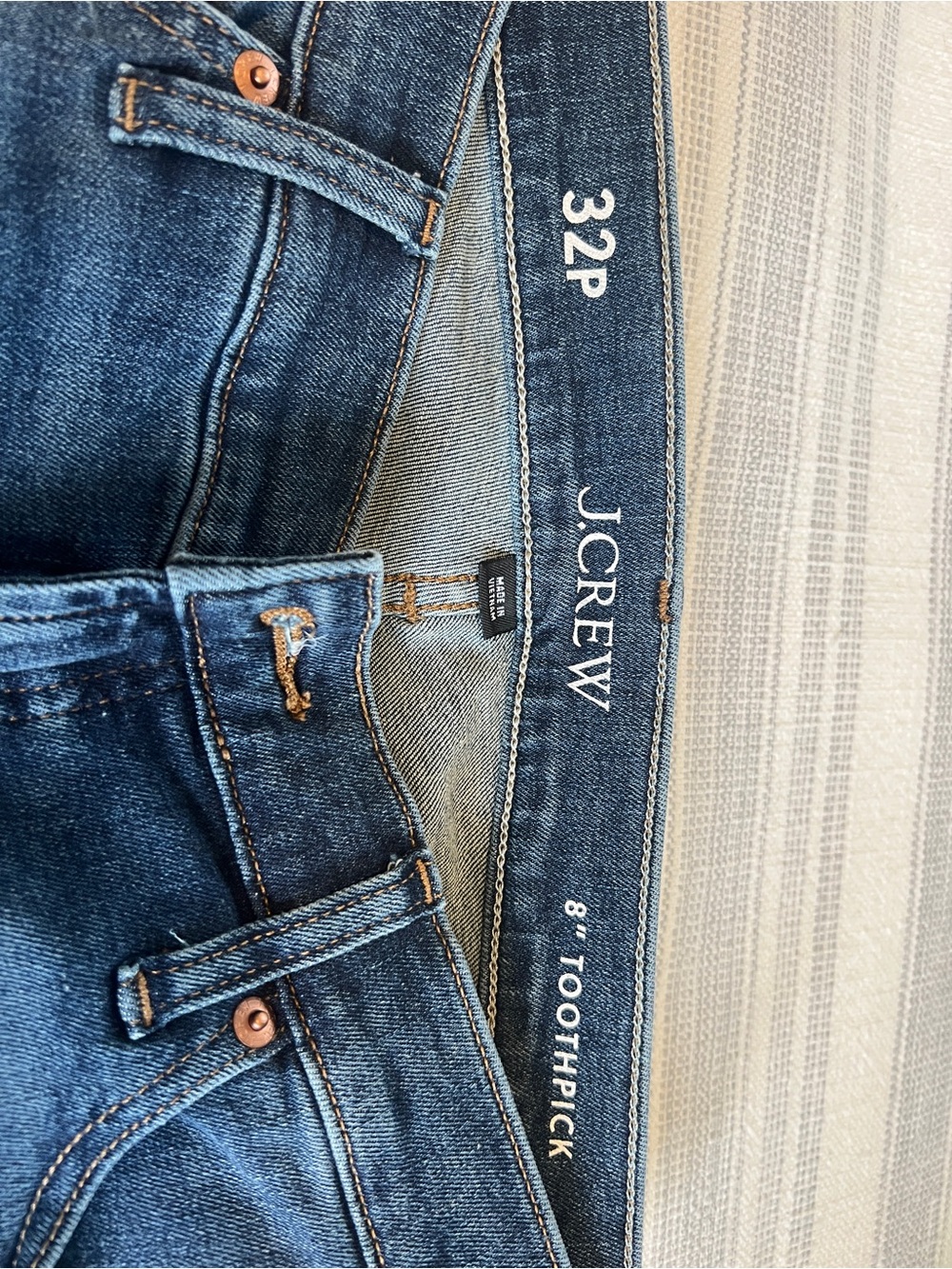 J. Crew Skinny Jeans in Dark Blue Wash